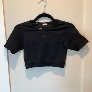 Gymshark Black Crop Top